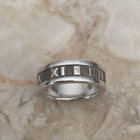 Tiffany & Co. Atlas Ring 925 Sterling Silver - Picture 8 of 9